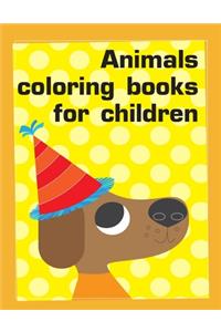 Animals coloring books for children