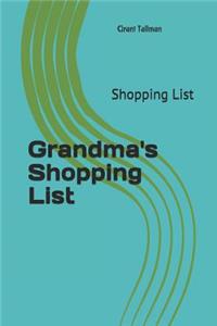 Grandma's Shopping List