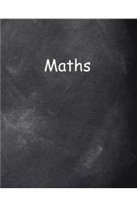 School Composition Book Maths Chalkboard Style 130 Pages