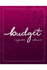 Budget Planner Organizer: Purple Ornamental 12 Month Budget Planner Journal Finance Planner, Money Organizer, Debt Tracker