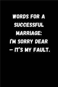 Words for a Successful Marriage