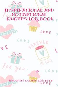 Inspirational and Motivational Quotes Log Book
