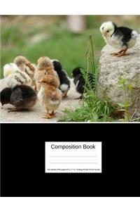 Composition Book 100 Sheets/200 Pages/8.5 X 11 In. College Ruled/ Chick Family
