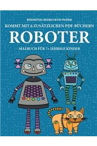 Malbuch für 7+ jährige Kinder (Robots)