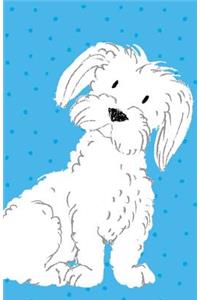 Bullet Journal for Dog Lovers: Maltese Terrier - 162 Numbered Pages with 150 Dot Grid Pages, 6 Index Pages and 2 Key Pages in Easy to Carry 5.5? X 8.5? Size.