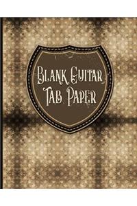 Blank Guitar Tab Paper