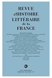 Revue d'Histoire Litteraire de la France