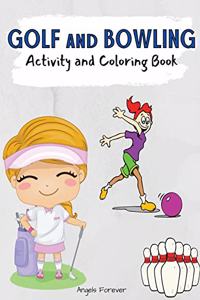 Golf and Bowling Activity and Coloring Book