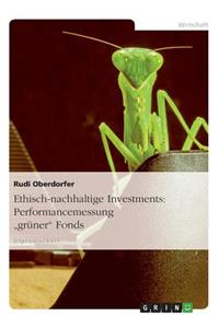 Ethisch-nachhaltige Investments