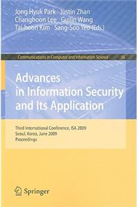 Advances in Information Security and Its Application