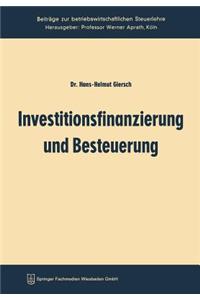 Investitionsfinanzierung Und Besteuerung