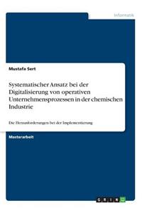 Systematischer Ansatz bei der Digitalisierung von operativen Unternehmensprozessen in der chemischen Industrie