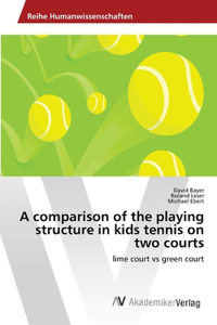 A comparison of the playing structure in kids tennis on two courts