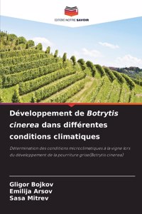 Développement de Botrytis cinerea dans différentes conditions climatiques