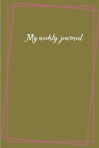 My weekly journal