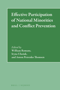 Effective Participation of National Minorities and Conflict Prevention