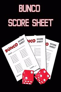 Bunco Score Sheets