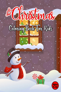 Christmas Coloring Book For kids Ages 8-12