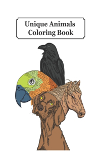 Unique Animals Coloring book, beautiful coloring book for kids and adults