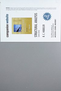 Companion Website Student Access Code Card (Standalone) for Structural Analysis, 7e by Hibbeler