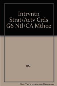 Intrvntn Strat/Actv Crds G6 Ntl/CA Mth02