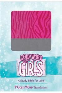 God's Word for Girls Pink/Silver, Zebra Print Design Duravella