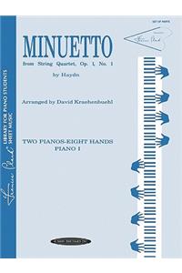 Minuetto from String Quartet, Op. 1, No. 1