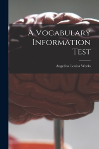 Vocabulary Information Test