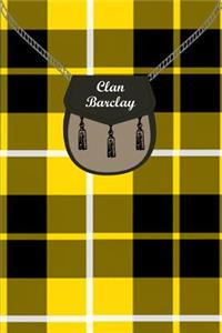 Clan Barclay Tartan Journal/Notebook