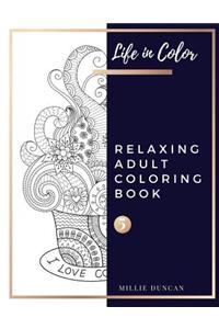 RELAXING ADULT COLORING BOOK (Book 5)