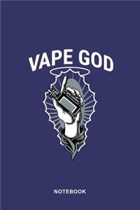 Vaporizer Vaping Art Graphic Notebook