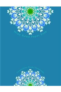 Wide Ruled Paper Book
