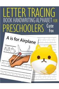 Letter Tracing Book Handwriting Alphabet for Preschoolers Cute Fox