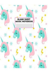 Blank Sheet Music Notebook