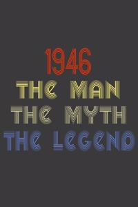 1946 The man The Myth The Legend: Daddy journal. 8.5 x 11 size 120 lined pages the man the myth the legend 1946 birthday gifts for Dad, daddy.Stepdad, bonus dad notebook.Retired gran