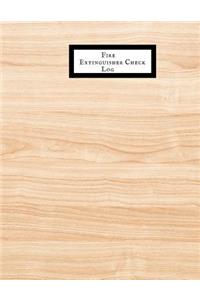 Fire Extinguisher Check Log