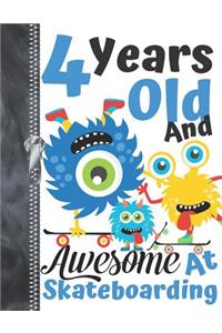 4 Years Old And Awesome At Skateboarding