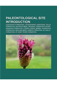 Paleontological Site Introduction