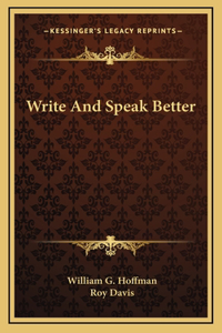 Write And Speak Better