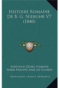 Histoire Romaine De B. G. Niebuhr V7 (1840)
