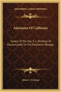 Admission Of California