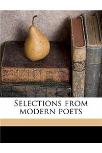 Selections from Modern Poets