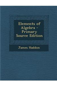 Elements of Algebra