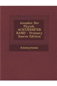 Annalen Der Physik, Achtzehnter Band