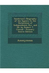Sanderson's Biography of the Signers to the Declaration of Independence