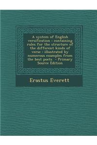 A System of English Versification