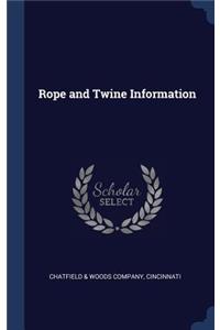 Rope and Twine Information