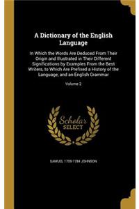 A Dictionary of the English Language