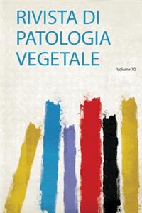 Rivista Di Patologia Vegetale