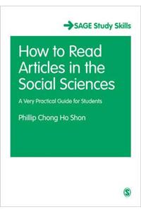 How to Read Journal Articles in the Social Sciences: A Very Practical Guide for Students